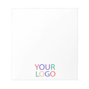 Professional Custom Company Logo Business White Notepad