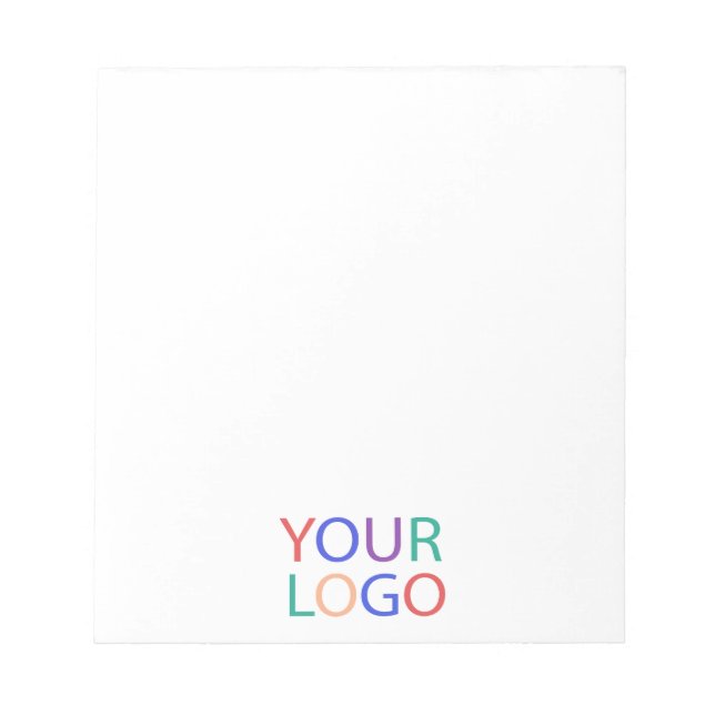 Professional Custom Company Logo Business White Notepad (Front)