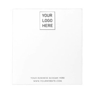 Professional Custom Company Logo Business White Notepad