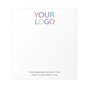 Professional Custom Company Logo Business White Notepad