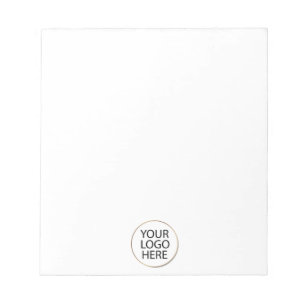 Professional Custom Company Logo Business White Notepad