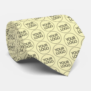 Professional Custom Company Logo Business Yellow Tie