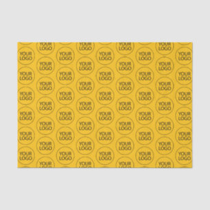 Professional Custom Company Logo Business Yellow Tissue Paper