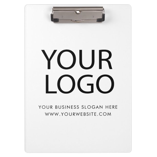 Professional Custom Company Logo text Business  Clipboard (Front)