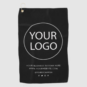 Professional Custom Company Logo Text Business     Golf Towel