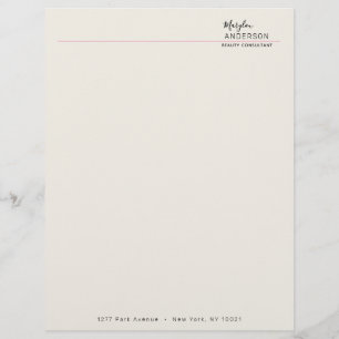 Professional - custom letterhead