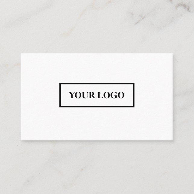 Professional custom logo  business card (Front)