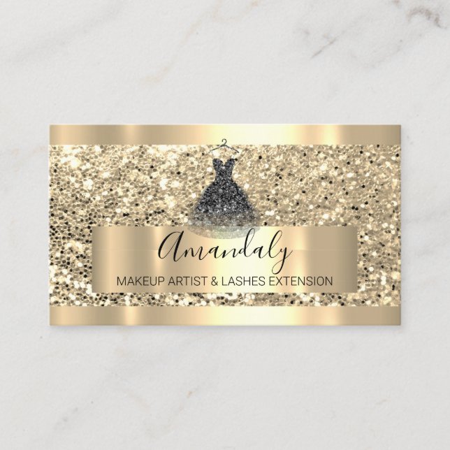 Professional Custom Logo Dress Fashion Stylist  Business Card (Front)