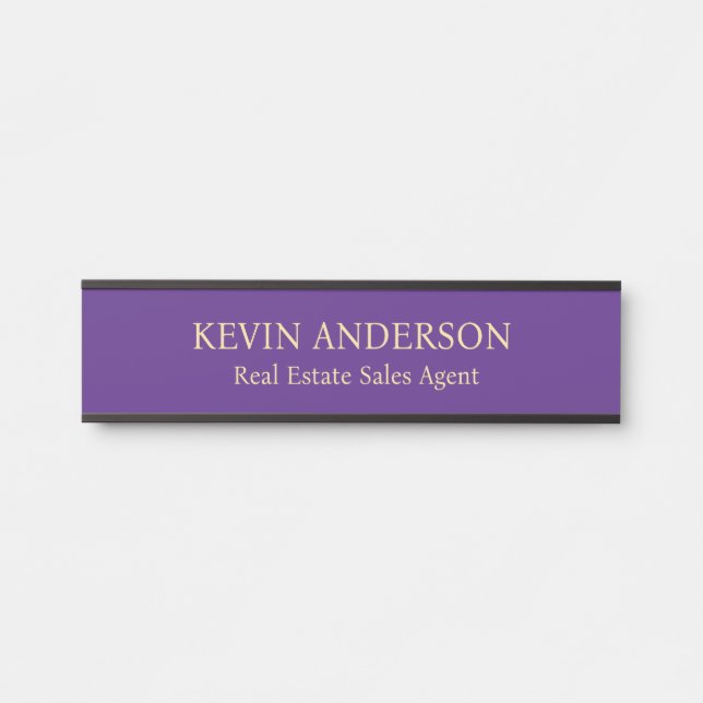 Professional Custom Name Plate Office Door Sign (Front)