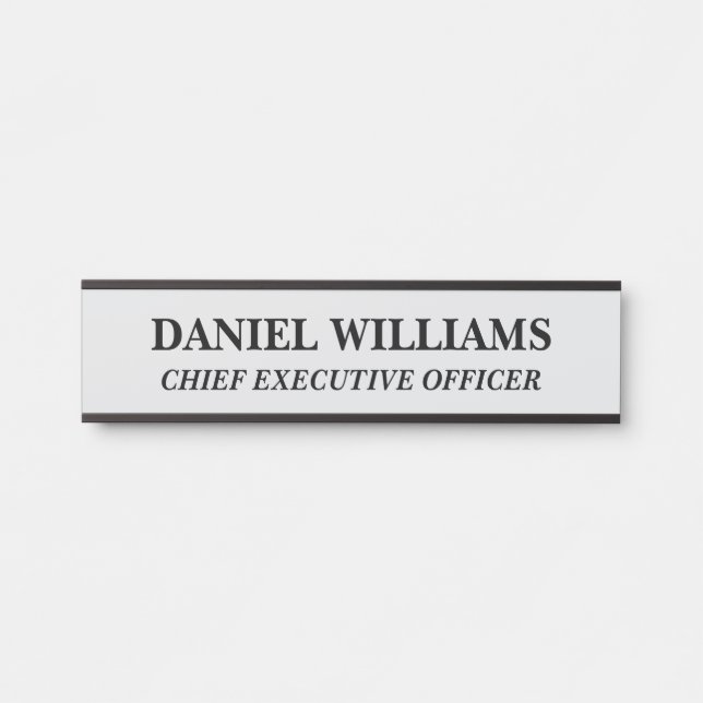 Professional Custom Name Plate Office Door Sign (Front)