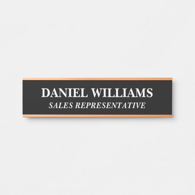 Professional Custom Name Plate Office Door Sign (Front)