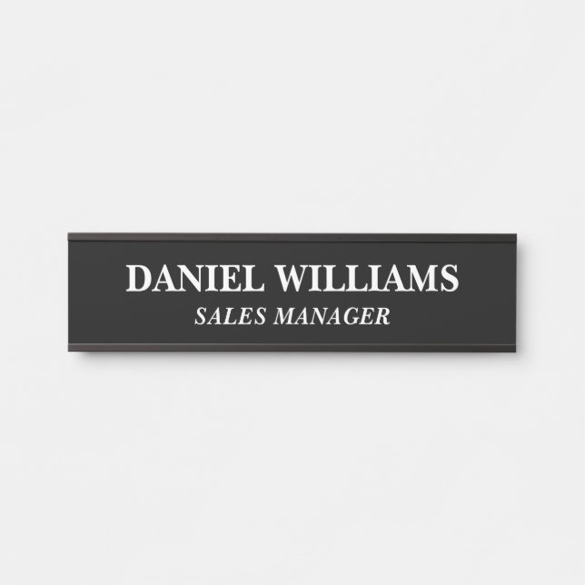 Professional Custom Name Plate Office Door Sign (Front)
