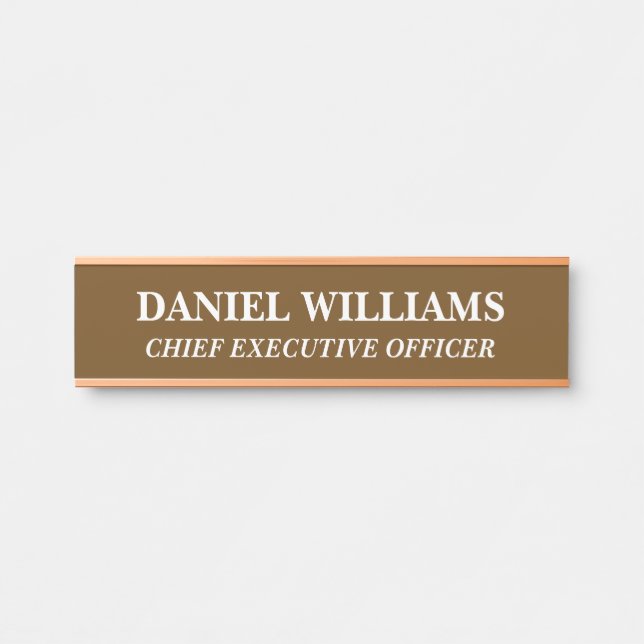Professional Custom Name Plate Office Door Sign (Front)