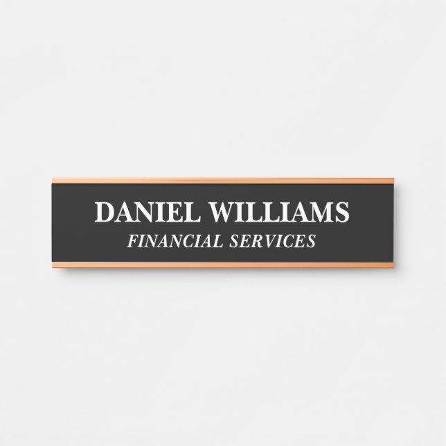 Professional Custom Name Plate Office Door Sign (Front)