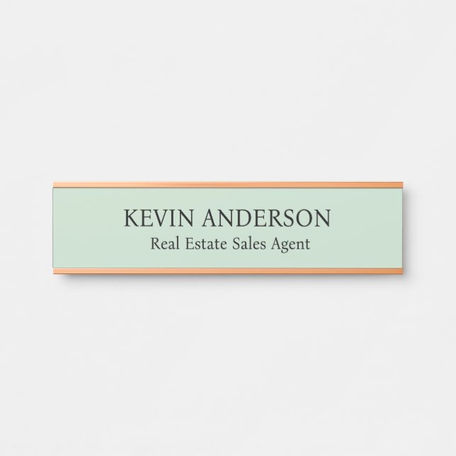 Professional Custom Name Plate Office Door Sign (Front)