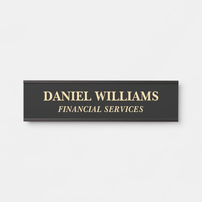 Professional Custom Name Plate Office Door Sign (Front)