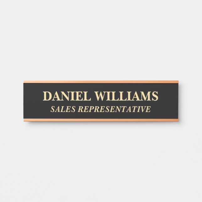 Professional Custom Name Plate Office Door Sign (Front)