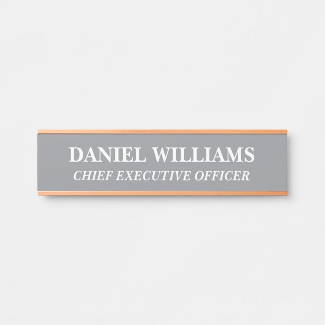 Professional Custom Name Plate Office Door Sign (Front)