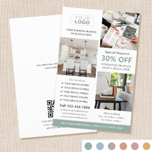 Professional Custom Photo Logo Green Marketing Flyer