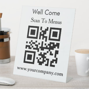 Professional custom simple 10" x 12" pedestal sign