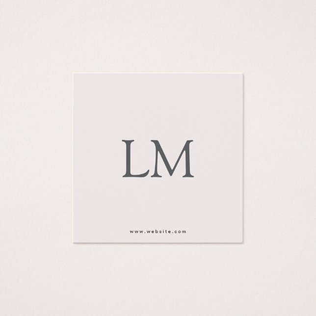 Professional Custom Square Business Card (Front)