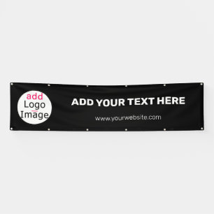 Professional Customisable Business  Brand Black   Banner