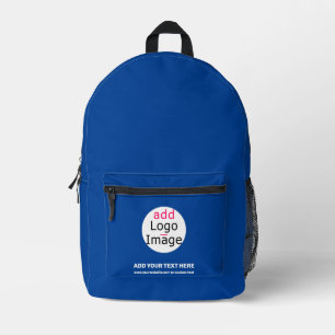 Professional Customisable Business Brand Deep Blue Printed Backpack
