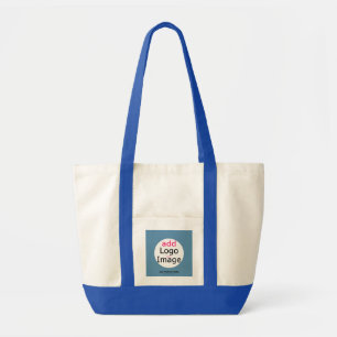Professional Customisable Business Chic Dusty Blue Tote Bag