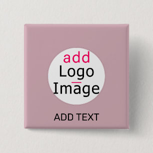 Professional Customisable Business Dusty Rose Hue  15 Cm Square Badge