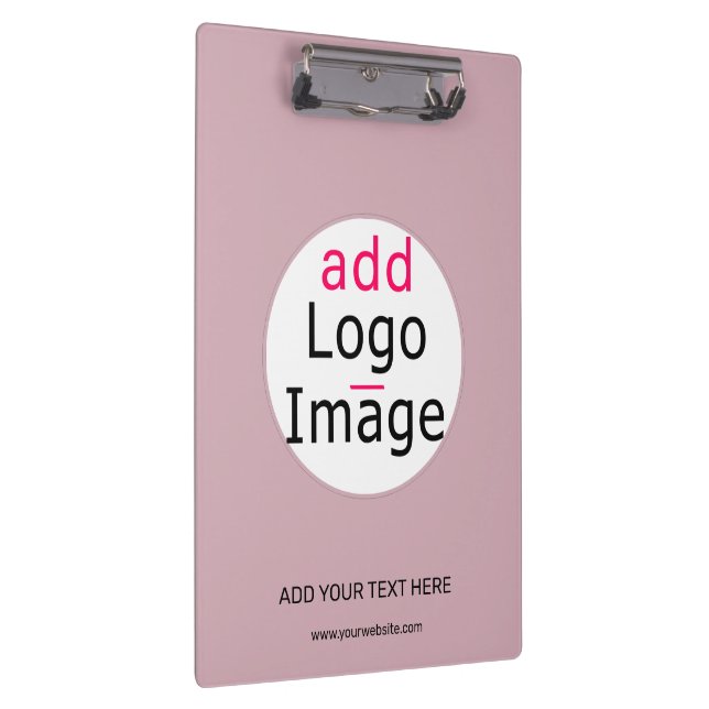 Professional Customisable Business Dusty Rose Hue  Clipboard (Right)