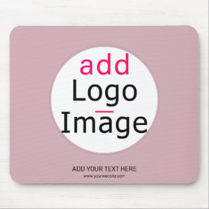 Professional Customisable Business Dusty Rose Hue Mouse Pad