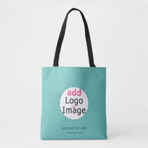Professional Customisable Business Fresh Mint Hue Tote Bag