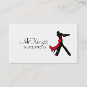 Professional Dance Studio, Instructor Business Card