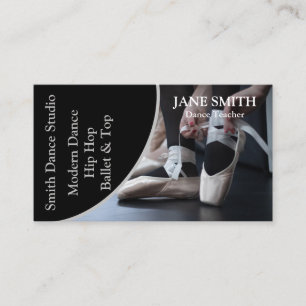 Professional Dance Studio Instructor Template Business Card