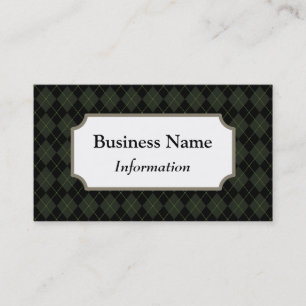Professional Dark Green Business Card