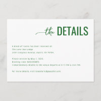 Professional Dark Green Minimalist Details