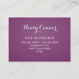 Professional Dark Magenta Vintage Board Business Card