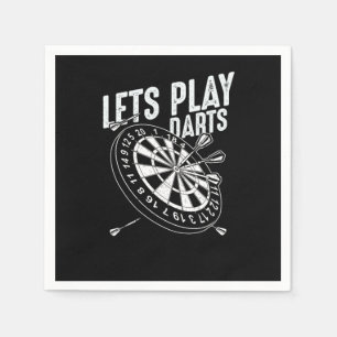 Professional Dart Thrower Darts Throwing Pub Game  Napkin