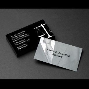 Professional Defence Attorney Business Cards