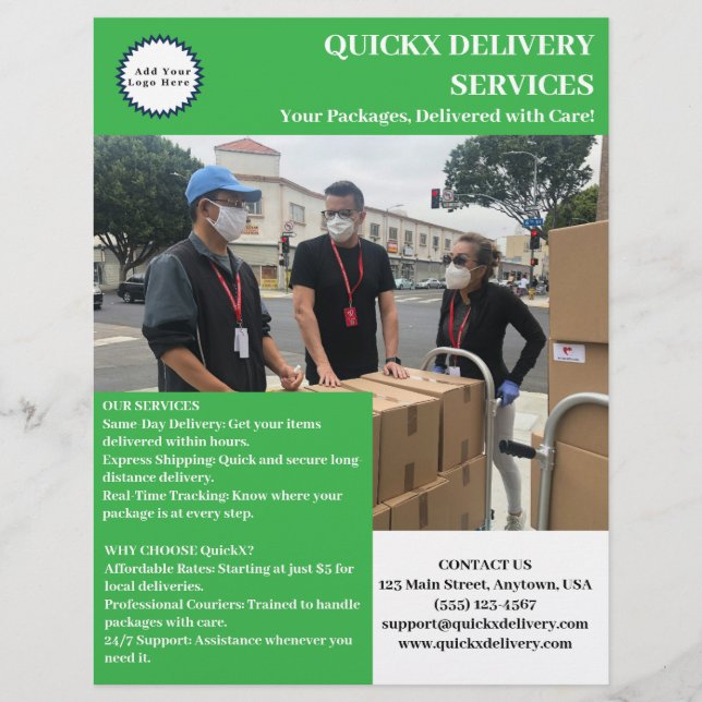 Professional Delivery Service  Flyer (Front)