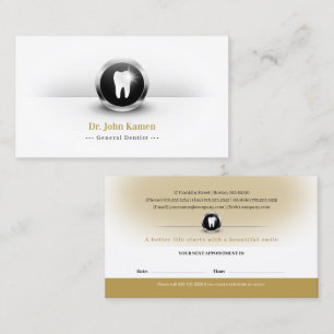 Professional Dental Dentist Appointment Card