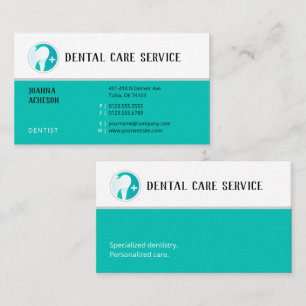 Professional Dentist Aqua Dental Clinic Business Card