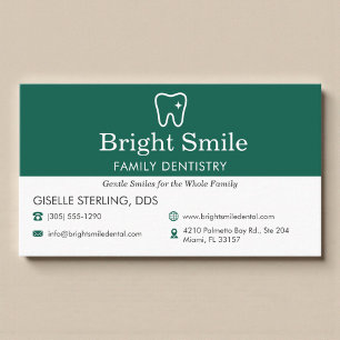 Professional Dentist Dental Office Business Card