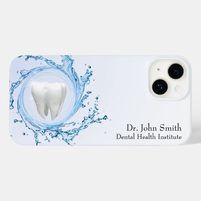 Professional Dentist Dental Tooth Water Medical Case-Mate iPhone Case (Back (Horizontal))