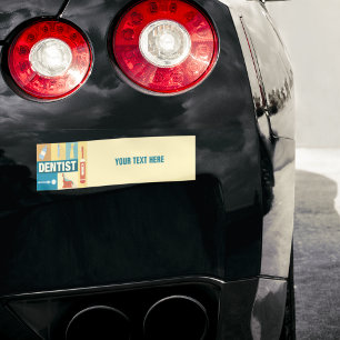 Professional Dentist Iconic Designed Bumper Sticker