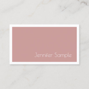 Professional Design Elegant Clean Modern Salon Business Card