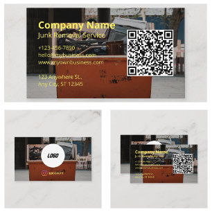 Professional Design Junk Removal Logo Business Card