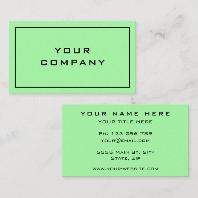 Professional Design Personalised Business Card (Front/Back)