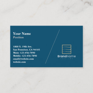 Professional Diagonal Business Card