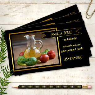 Professional Dietician Nutritionist Business Card